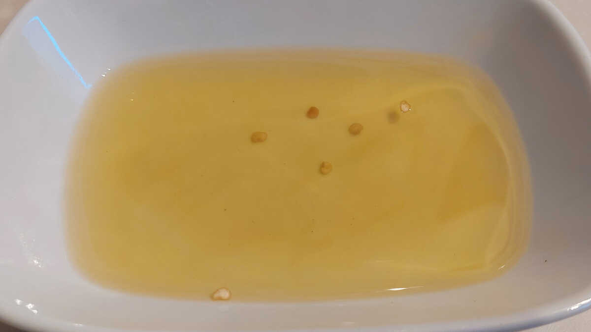 Vetőmagok kamilla teába áztatása