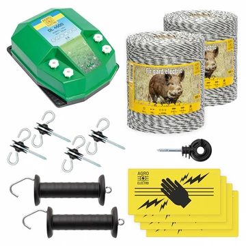 Villanypásztor alapcsomag vadállatok ellen 2000 m 4,5 Joule