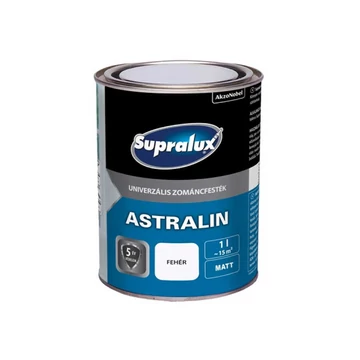 Supralux Astralin Univ. Zománcfesték - Matt fehér - 1 l - 82024