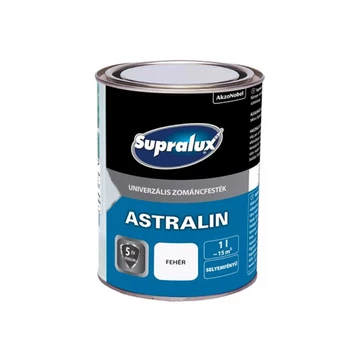 Supralux Astralin Univ. Zománcfesték - Selyemfényű fehér - 1 l - 82023