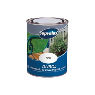 Supralux Durol időjárásálló zománc - Fehér - 1 l - 82037