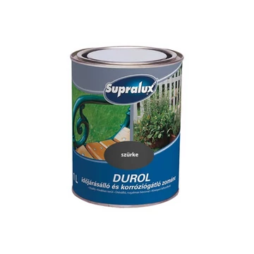 Supralux Durol időjárásálló zománc - Szürke - 1 l - 82039