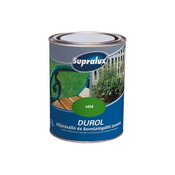 Supralux Durol időjárásálló zománc - Zöld - 1 l - 82034