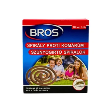Bros szúnyogriasztó spirál - 10 db