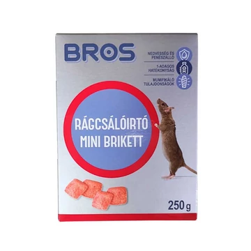 Bros Rágcsálóirtó Mini brikett - 250 g - ragb5301