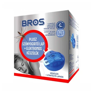 Bros szúnyogriasztó készülék + 10 lapka