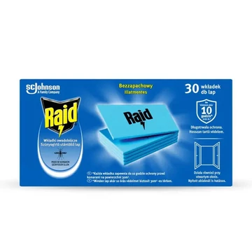 Raid szúnyogriasztó lapka 30 db