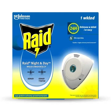 Raid Night &amp;amp; Day szúnyogriasztó korong utántöltő 1 db