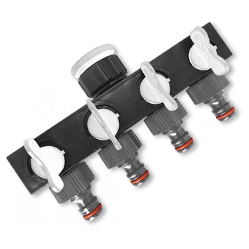 Tömlő elágazó négyutas zárható 1&quot;- 3/4&quot;  - Bradas WhiteLine
