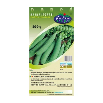 Borsó vetőmag Rajnai Törpe 500g Rédei Kertimag