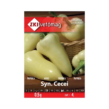 Paprika vetőmag Syn Cecei 0,5g - ZKI vetőmag