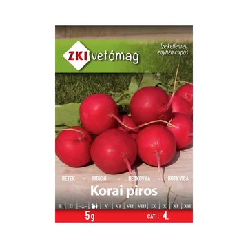Retek vetőmag Korai piros 5g - ZKI vetőmag - zki7036
