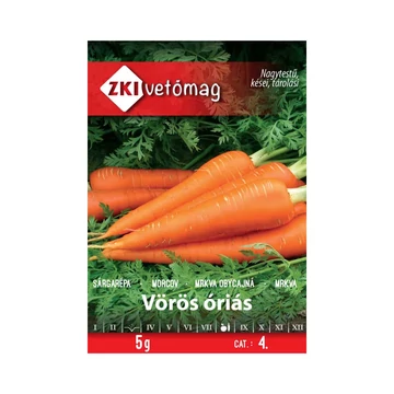 Sárgarépa vetőmag Vörös Óriás 5g - ZKI vetőmag - zki7029