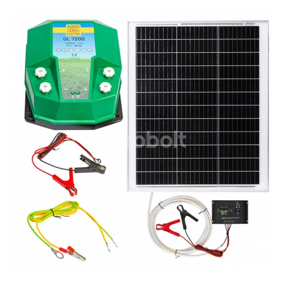 DL 7200 Villanypásztor Készülék - 12 V, 7,2 Joule Napelemes rendszerrel - AgroElectro - 80006