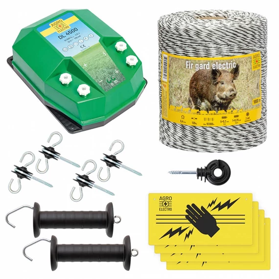 Villanypásztor alapcsomag vadállatok ellen 1000 m 4,5 Joule