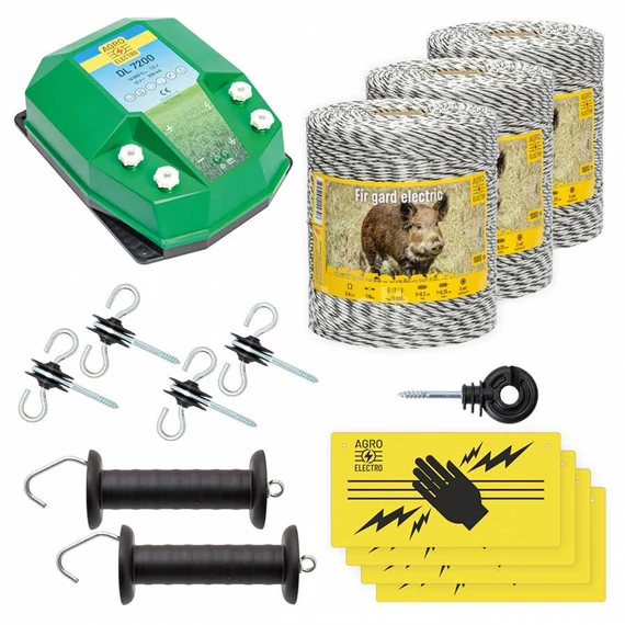 Villanypásztor alapcsomag vadállatok ellen 3000 m 7,2 Joule