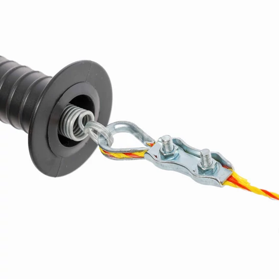 Villanypásztor gyűrűs csatlakozó 2-4 mm-es zsinórnak