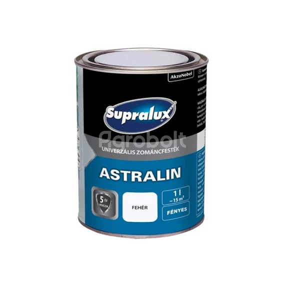 Supralux Astralin Univ. Zománcfesték - Magasfényű fehér - 1 l - 82026
