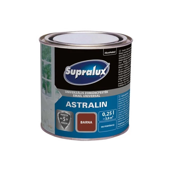 Supralux Astralin Univ. Zománcfesték - Selyemfényű barna - 0,25 l - 82030