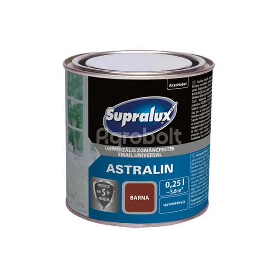 Supralux Astralin Univ. Zománcfesték - Selyemfényű barna - 0,25 l - 82030