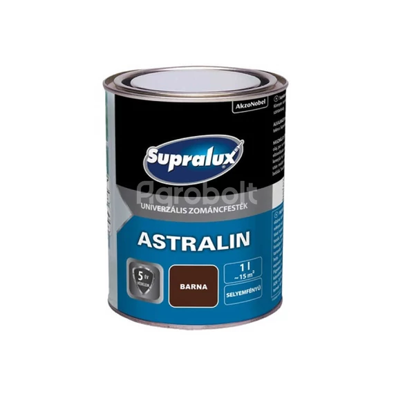 Supralux Astralin Univ. Zománcfesték - Selyemfényű barna - 1 l - 82022
