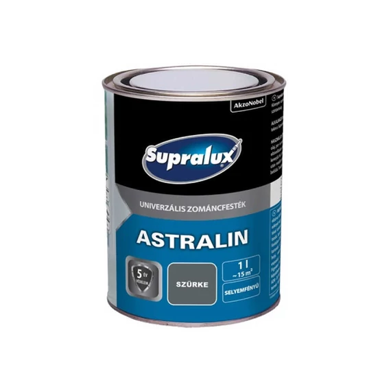 Supralux Astralin Univ. Zománcfesték - Selyemfényű szürke - 1 l - 82018