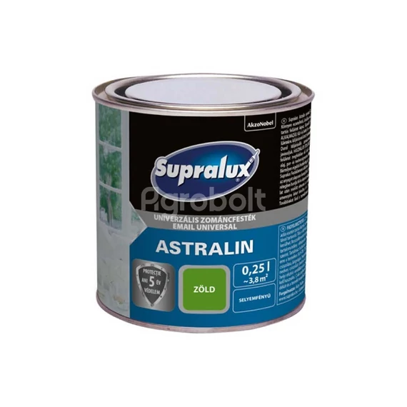 Supralux Astralin Univ. Zománcfesték - Selyemfényű zöld - 0,25 l - 82029