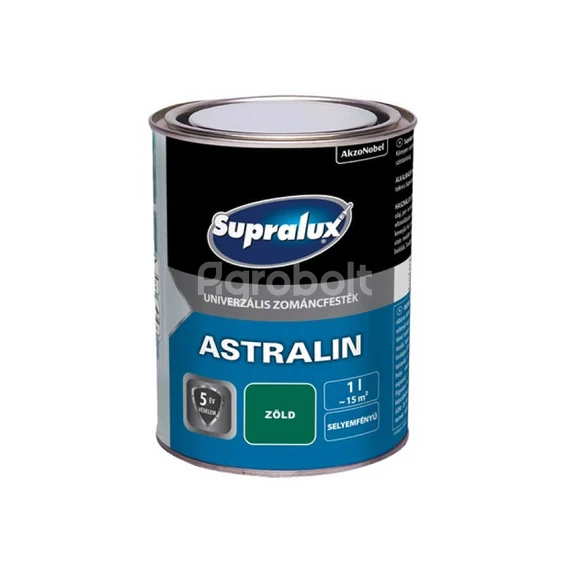 Supralux Astralin Univ. Zománcfesték - Selyemfényű zöld - 1 l - 82019