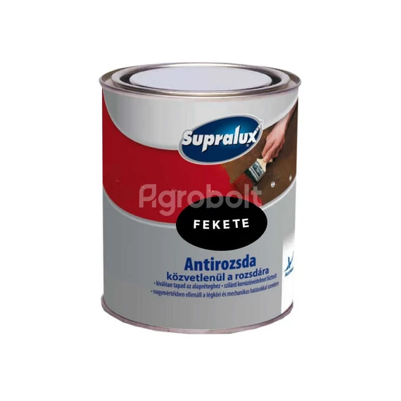 Supralux Antirozsda kalapácslakk - Fekete - 0,75 l - 82032
