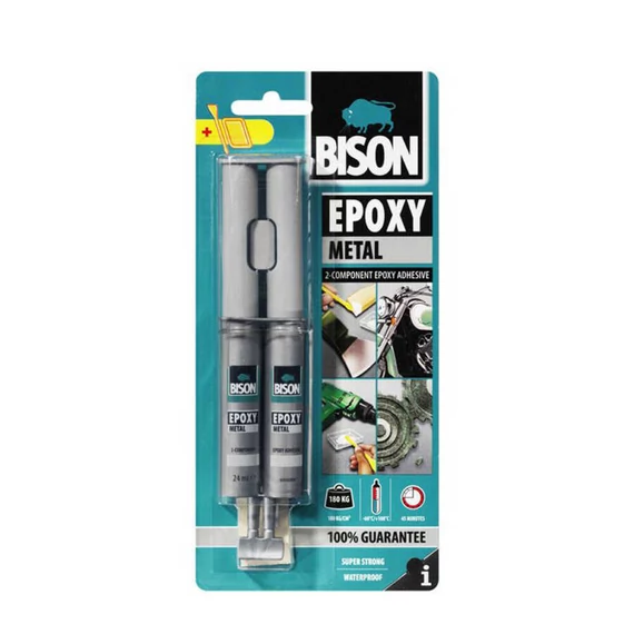 BISON Metál Két Komponensű Epoxy Ragasztó - 24ml - 770013