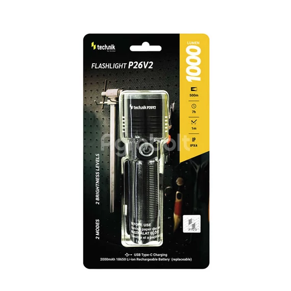 Technik Akkumulátoros lámpa P26V2