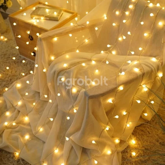 Karácsonyi fényfüzér 20 méteres, melegfehér