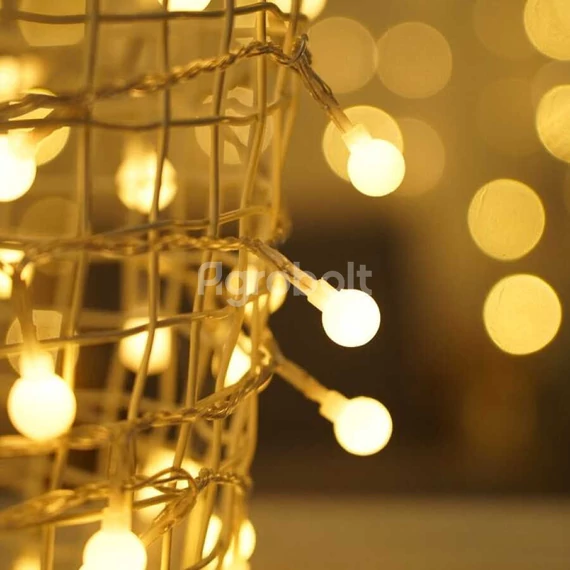 Karácsonyi fényfüzér 20 méteres, melegfehér