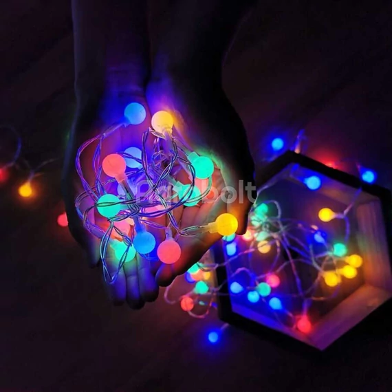 Fényfüzér Berry Plastic színes 