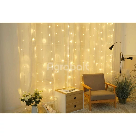 Modee Karácsonyi LED Fényfüggöny melegfehér - 300 LED/3m x 3m