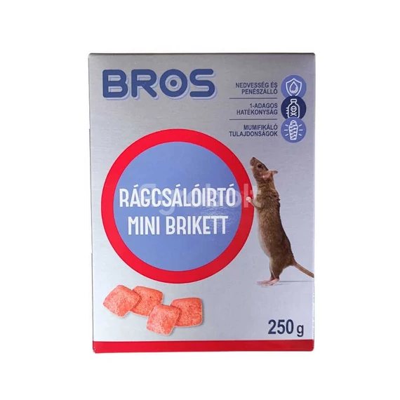 Bros Rágcsálóirtó Mini brikett - 250 g - ragb5301