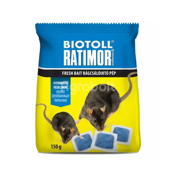 Ratimor rágcsálóirtó pép, patkányméreg zacskós - 150 g - ragp4701