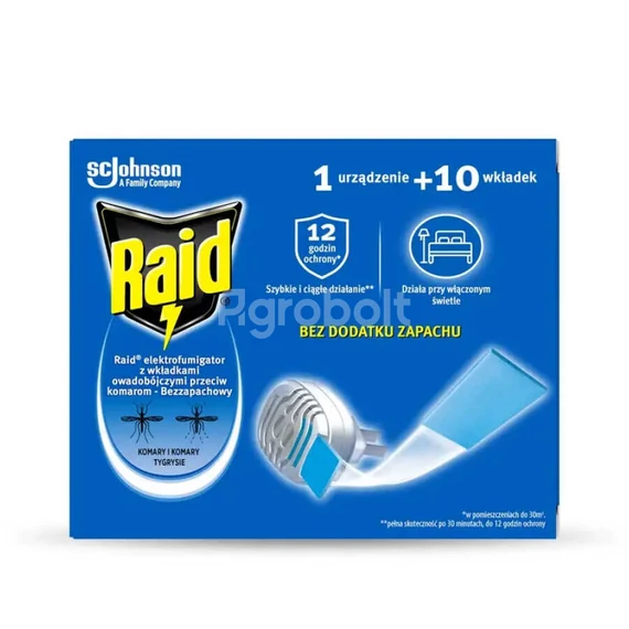 Raid lapkás szúnyogriasztó készülék + 10 db lapka