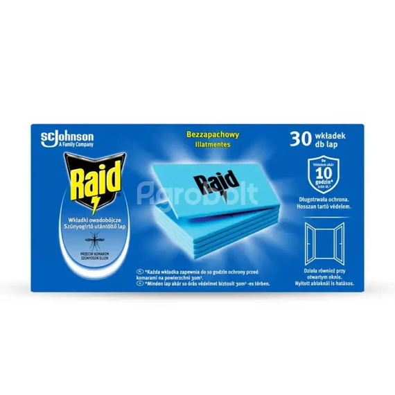 Raid szúnyogriasztó lapka 30 db