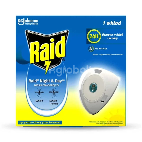 Raid Night & Day szúnyogriasztó korong utántöltő 1 db