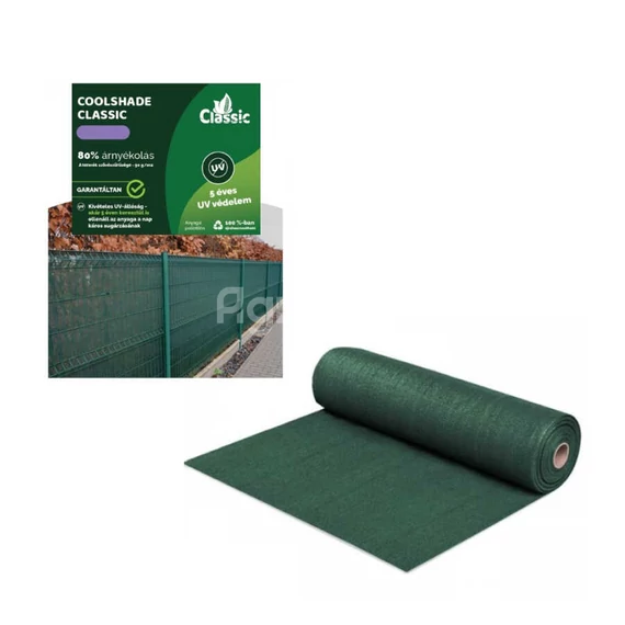 Árnyékoló háló 80% Coolshade - 1,5x10 m - Zöld - bela8201
