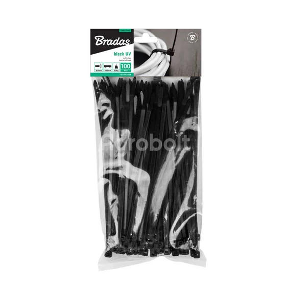 Kábelkötegelő Fekete - 100 db - Agrobolt Online