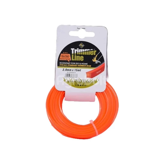 TrimmerLine Hobby Fűnyíró Damil - 2 mm x 15 m - Négyzet - vago5202