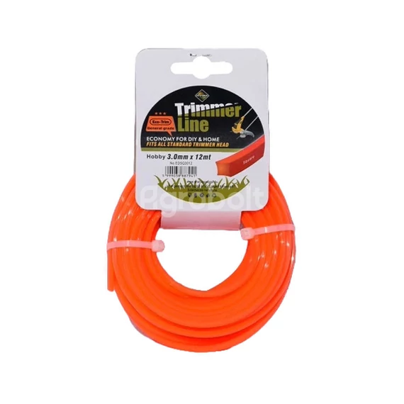 TrimmerLine Hobby Fűnyíró Damil - 3 mm x 12 m - Négyzet - vago5502