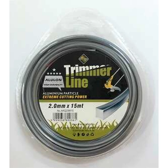 TrimmerLine Alulon Fűnyíró Damil 2 mm x 15 m - Négyzet - vago7501