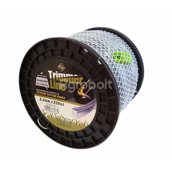 TrimmerLine Alulon Fűnyíró Damil 2,4 mm x 239 m - Négyzet - vago7604