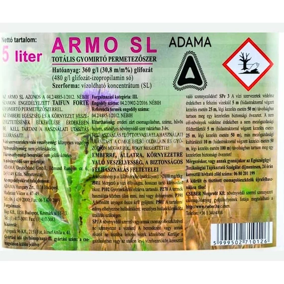 Armo SL totális gyomirtó szer