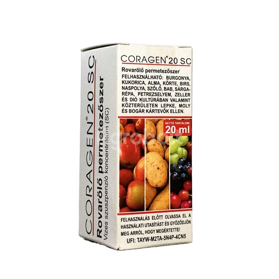 Coragen 20 SC rovarölő permetszer, dióburok-fúrólégy ellen - 20 ml - cora4501