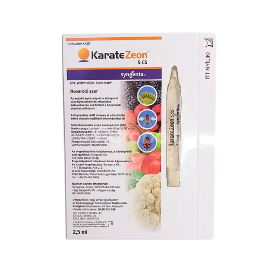 Karate Zeon rovarölő permetezőszer - 2,5 ml ampulla - kara3401