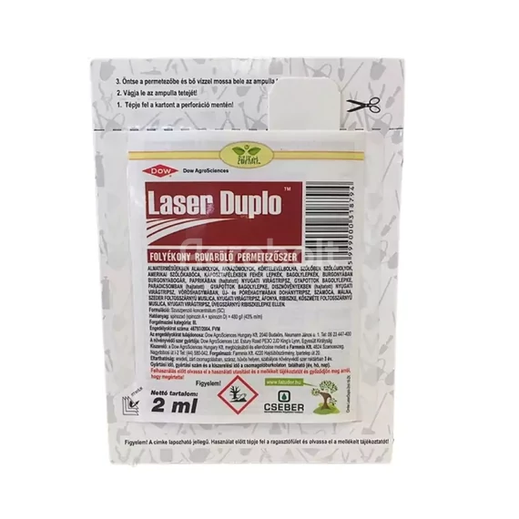 Laser Duplo rovarölő permetezőszer - 2 ml ampulla - lase3801
